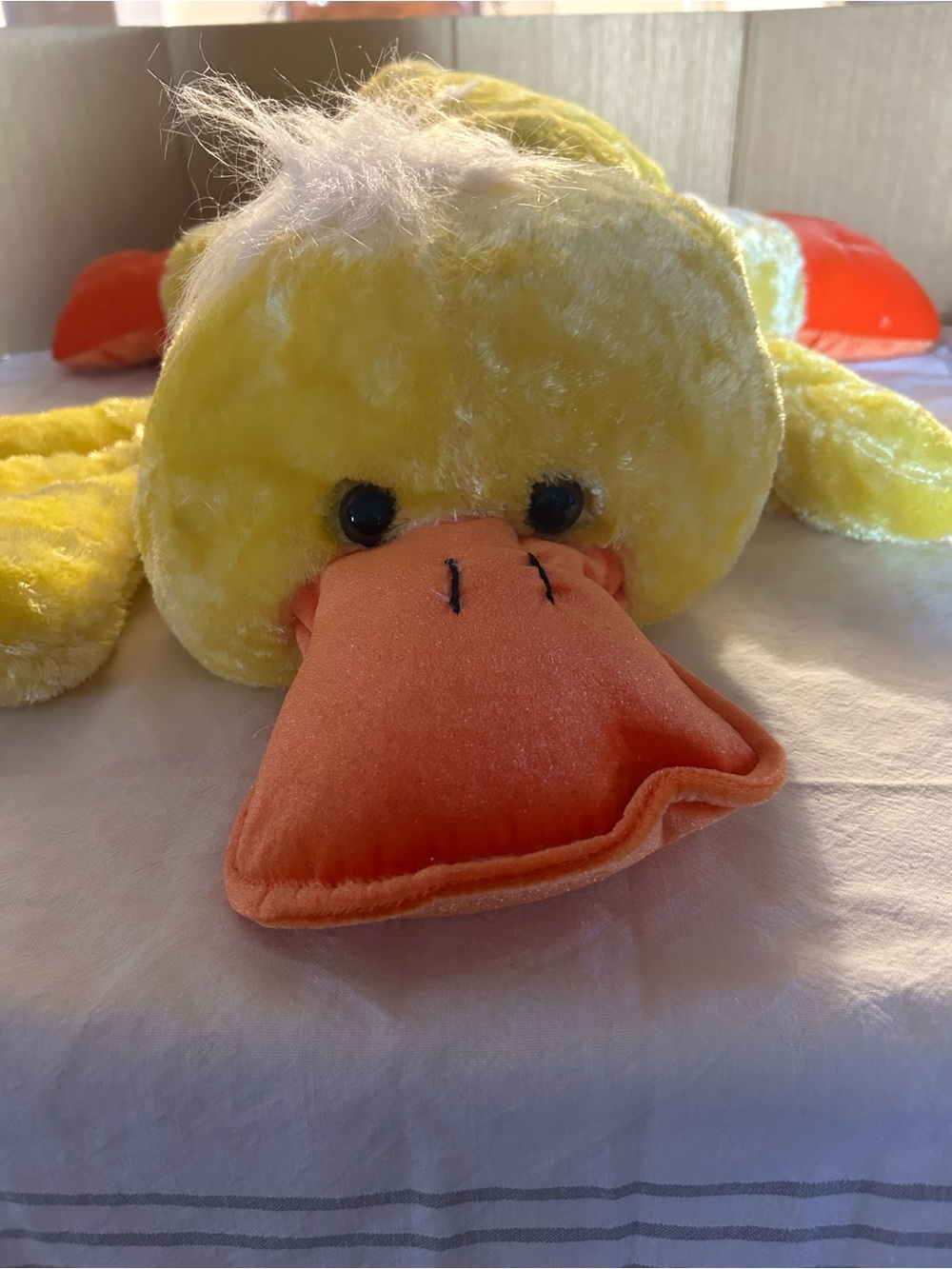 Dan Dee Large Jumbo Yellow Duck Plush Platypus Stuffed Animal